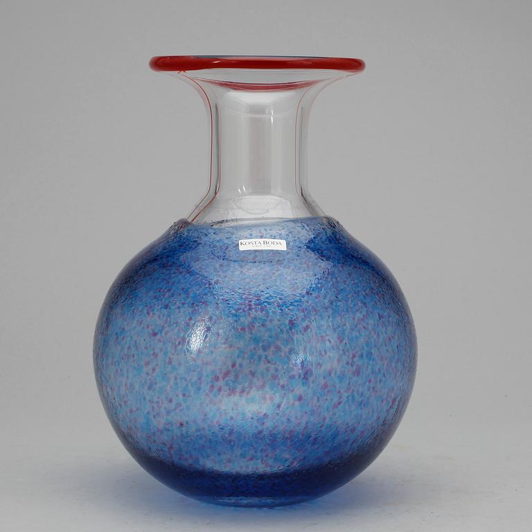 FLASKA, glas, Bertil Vallien, Kosta Boda.