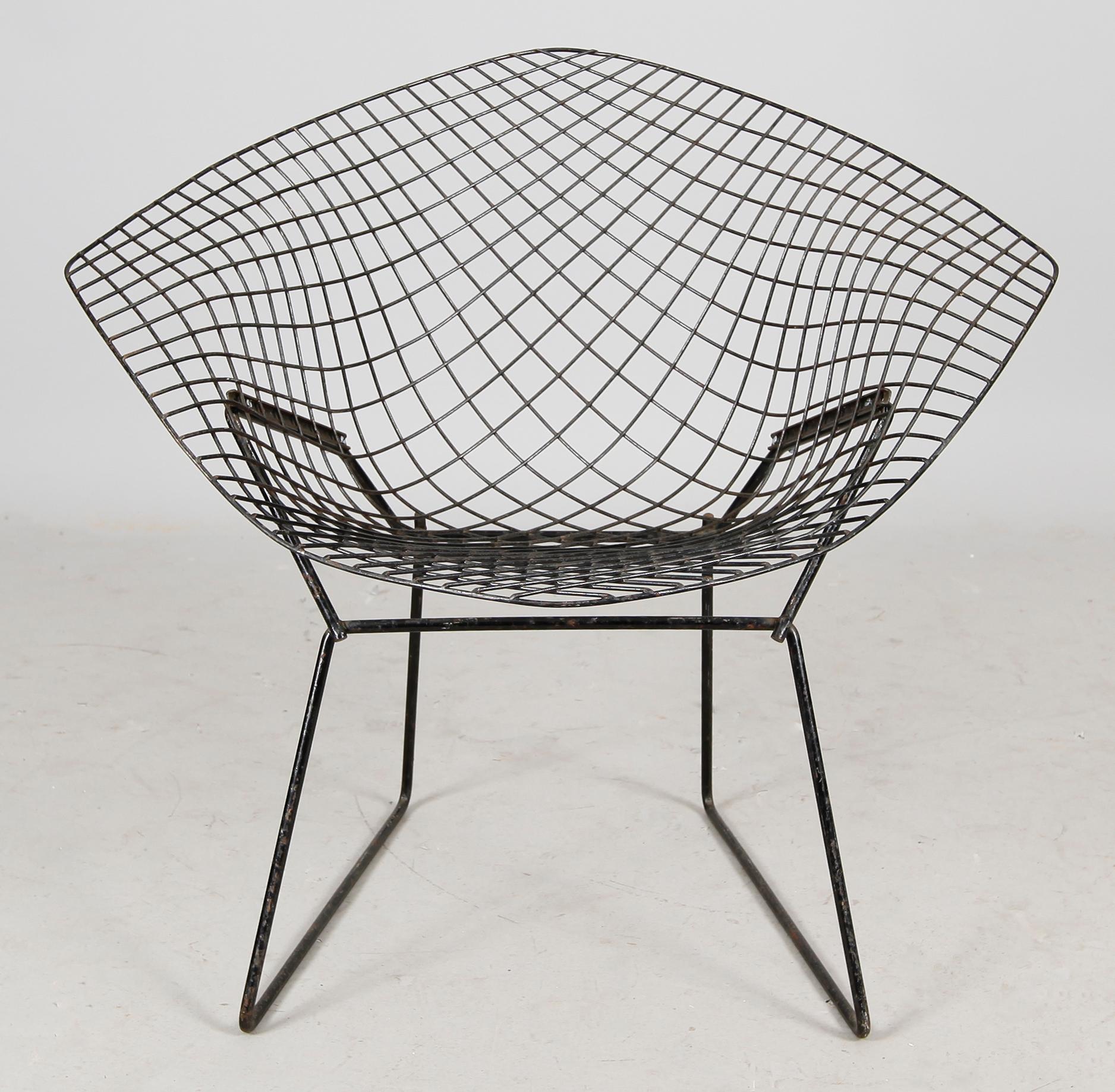 FÅTÖLJ, "Diamond chair", Harry Bertoia, 1960-tal.