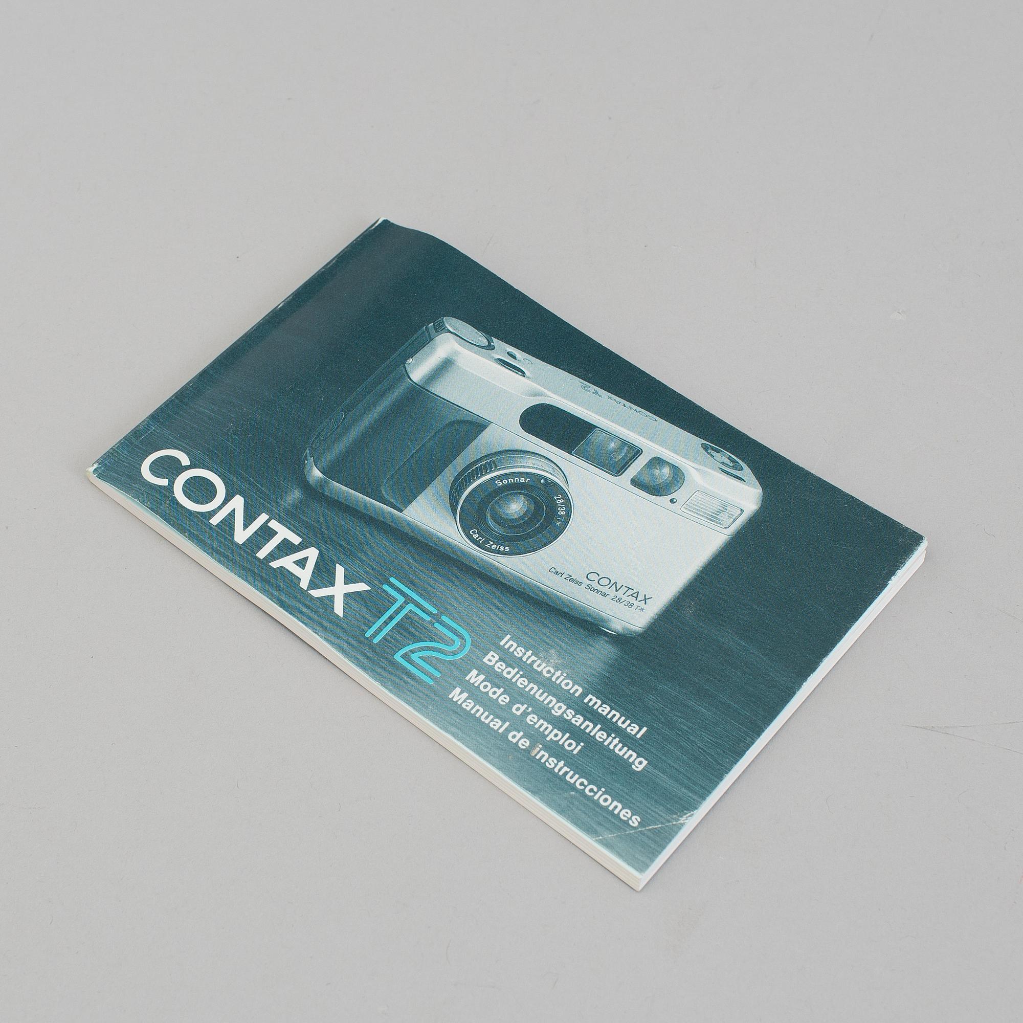 A Contax T2 Camera With Carl Zeiss Sonnar 2.8/38 T* no