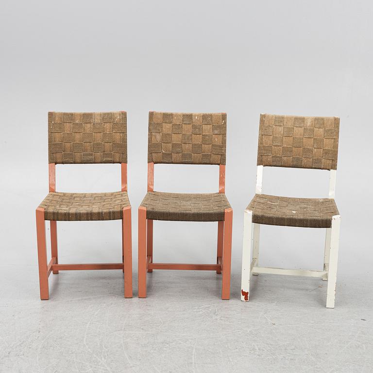 Three chairs, Gemla Fabrikers AB, Diö, 1930's.