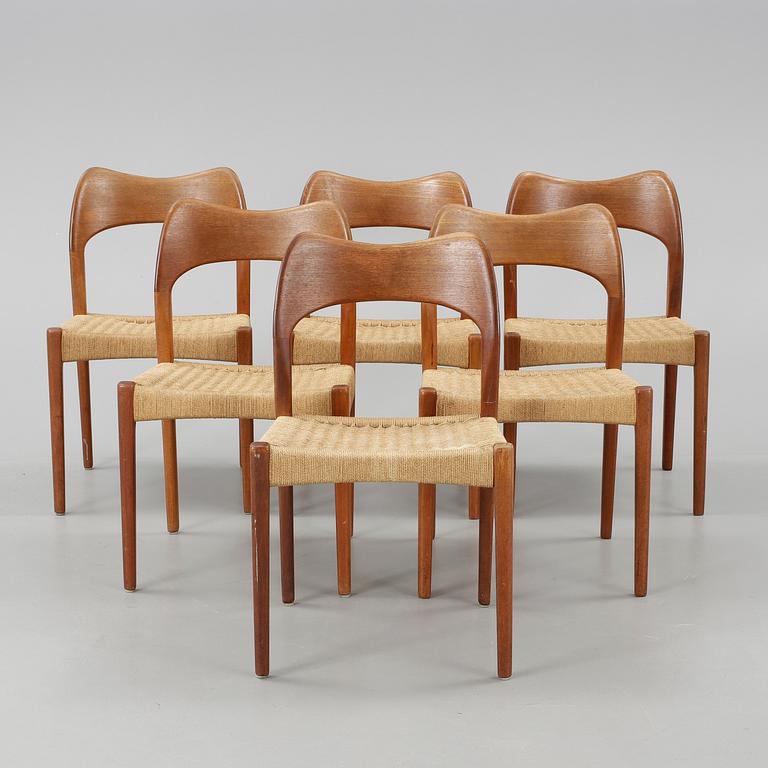 STOLAR, 6 st, Niels O Møller, J L Møller, Danmark, 1960-tal.