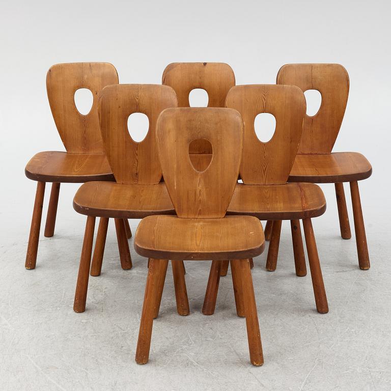 Bo Fjaestad, dining group, 7 pieces, 1950s.