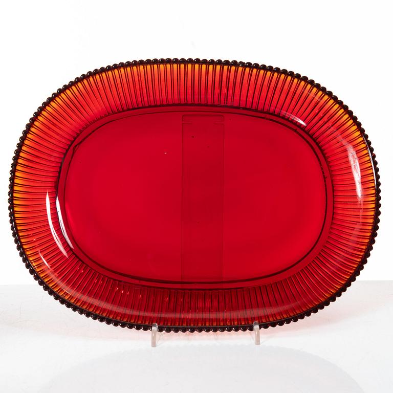 Arthur Percy, a 'Swedish Modern' glass service, "Reffla", Gullaskruf, the model designed in 1952 (110 pieces).