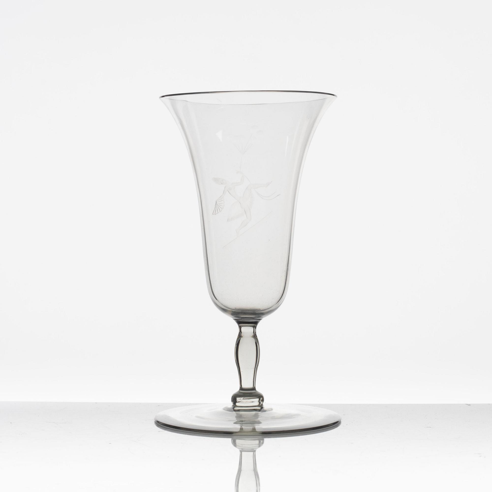 Simon Gate, vas, Orrefors, 1928.