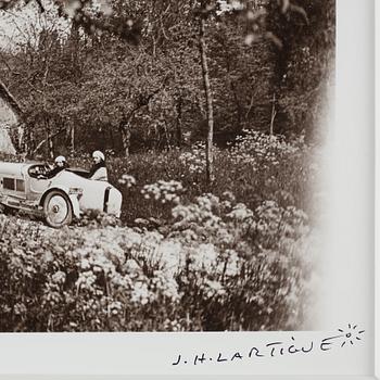 Jacques-Henri Lartigue, photograph signed.