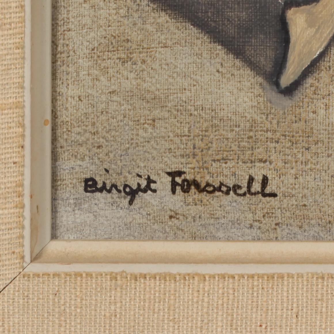 BIRGIT FORSELL, olja på duk, sign.