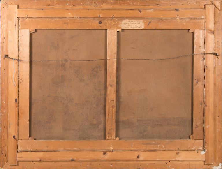 Amalia von Schwerin, oil on canvas, signed and dated 1844.