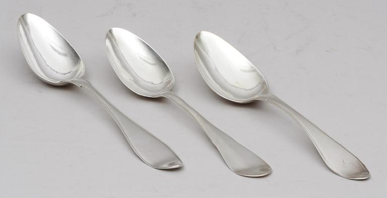 SKEDAR, 3 st. Silver. 1800-tal.