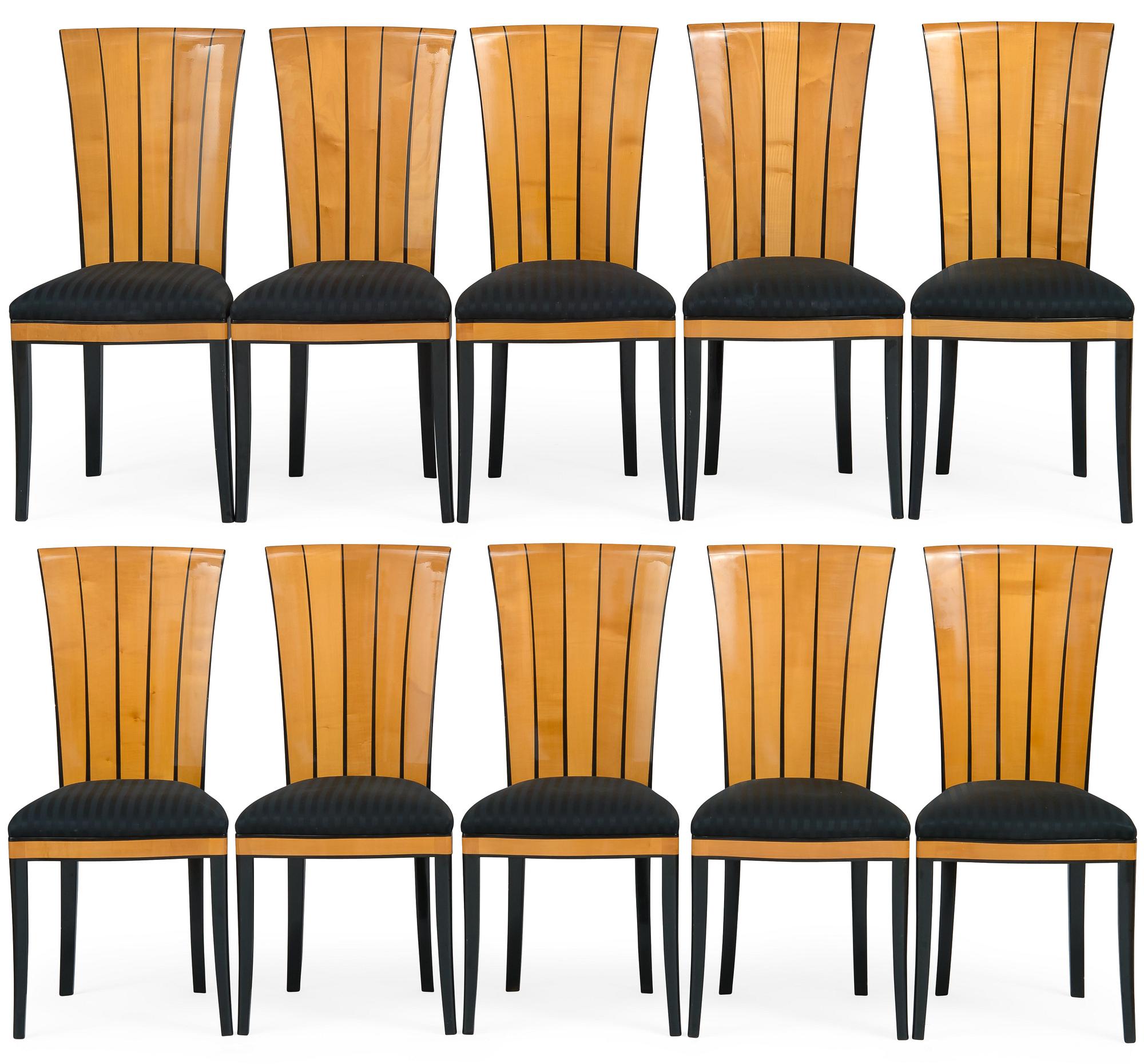 Eliel Saarinen, RUOKASALIN TUOLEJA, 10 KPL. JA RUOKAPÖYTÄ.