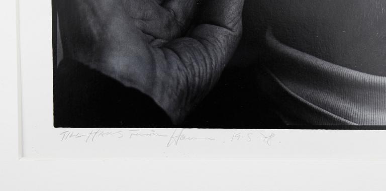 HANS GEDDA, silvergelatinfotografi, signerat och daterat 1978.