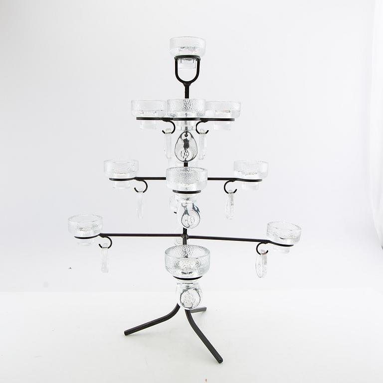 Kandelaber smide och gjutet glas 1900-talets andra hälft.