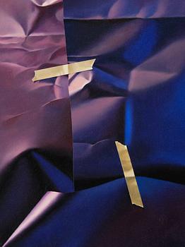 Yrjö Edelmann, "Wrapped darkblue parcel".