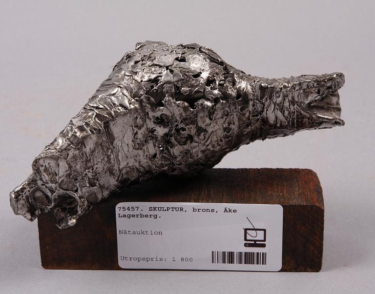 ÅKE LAGERBERG, skulptur, brons.