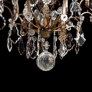 A rococ style chandelier, first half of the 20th Century.