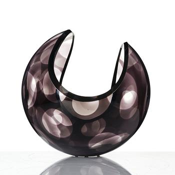 Lena Bergström, skål, glas, Orrefors Gallery, limited edition, 2004.