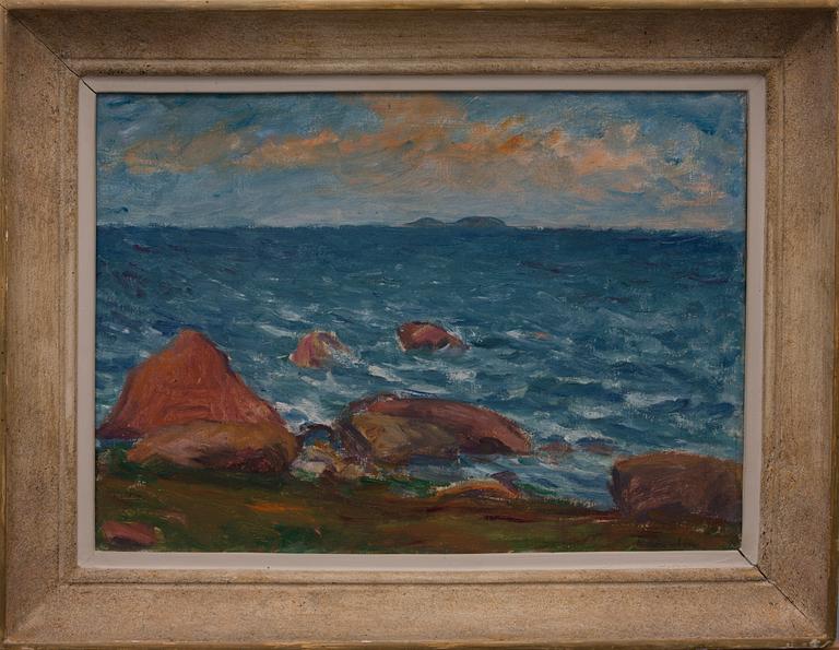 WILLIAM LÖNNBERG, olja på duk, signerad.