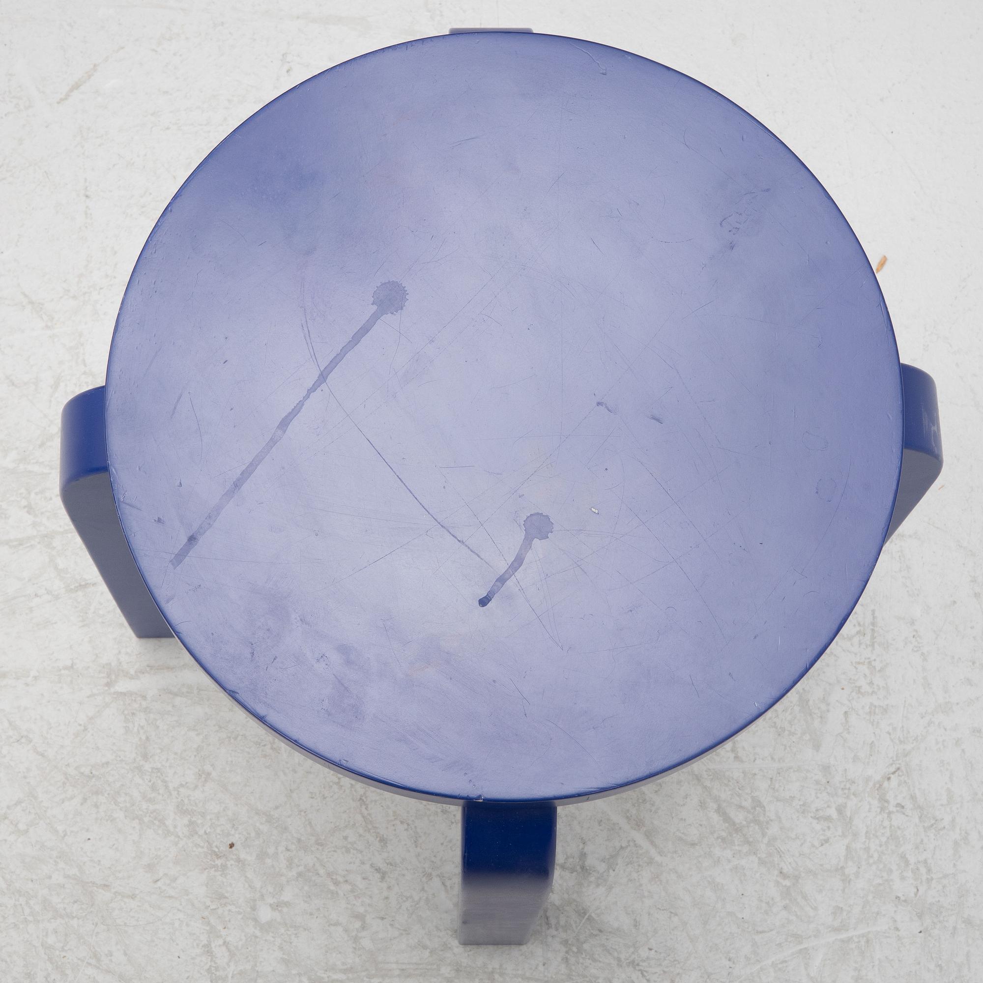 Alvar Aalto, a set of three model '60' stools, Artek, Finland 2011.