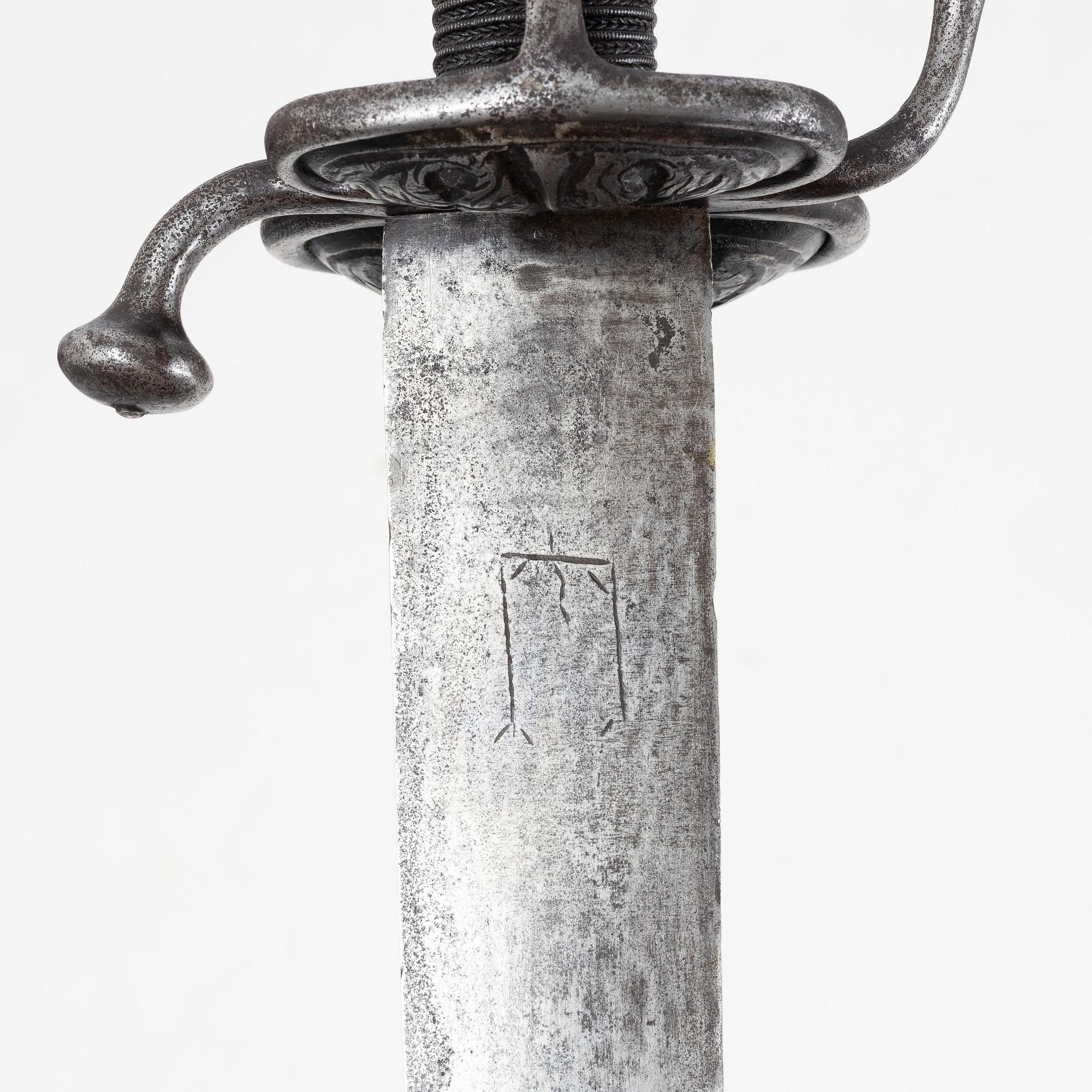 Värja, schwedendegen-typ, 1600-tal.