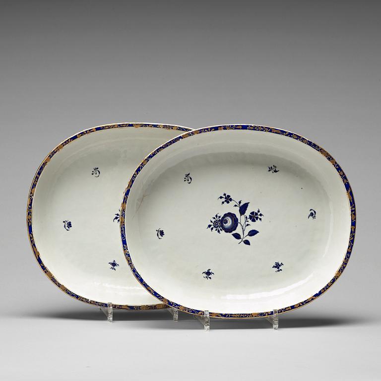 FAT, ett par, kompaniporslin. Qing dynastin, Jiaqing (1796-1820).