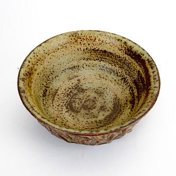 Axel Salto, a stoneware bowl Royal Copenhagen model nr 20729 1979-83.