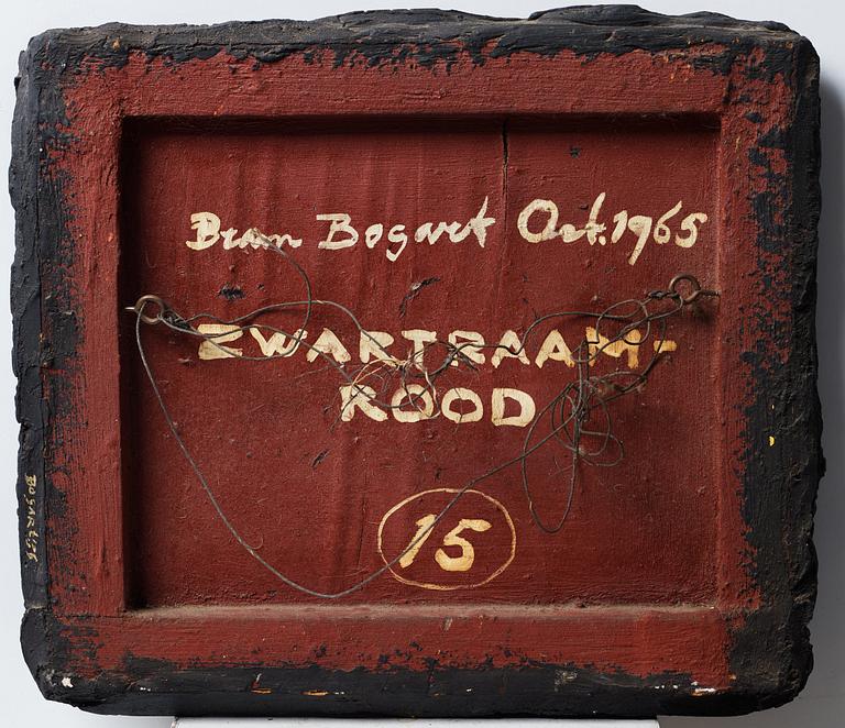 Bram Bogart, "Zwartraam rood".