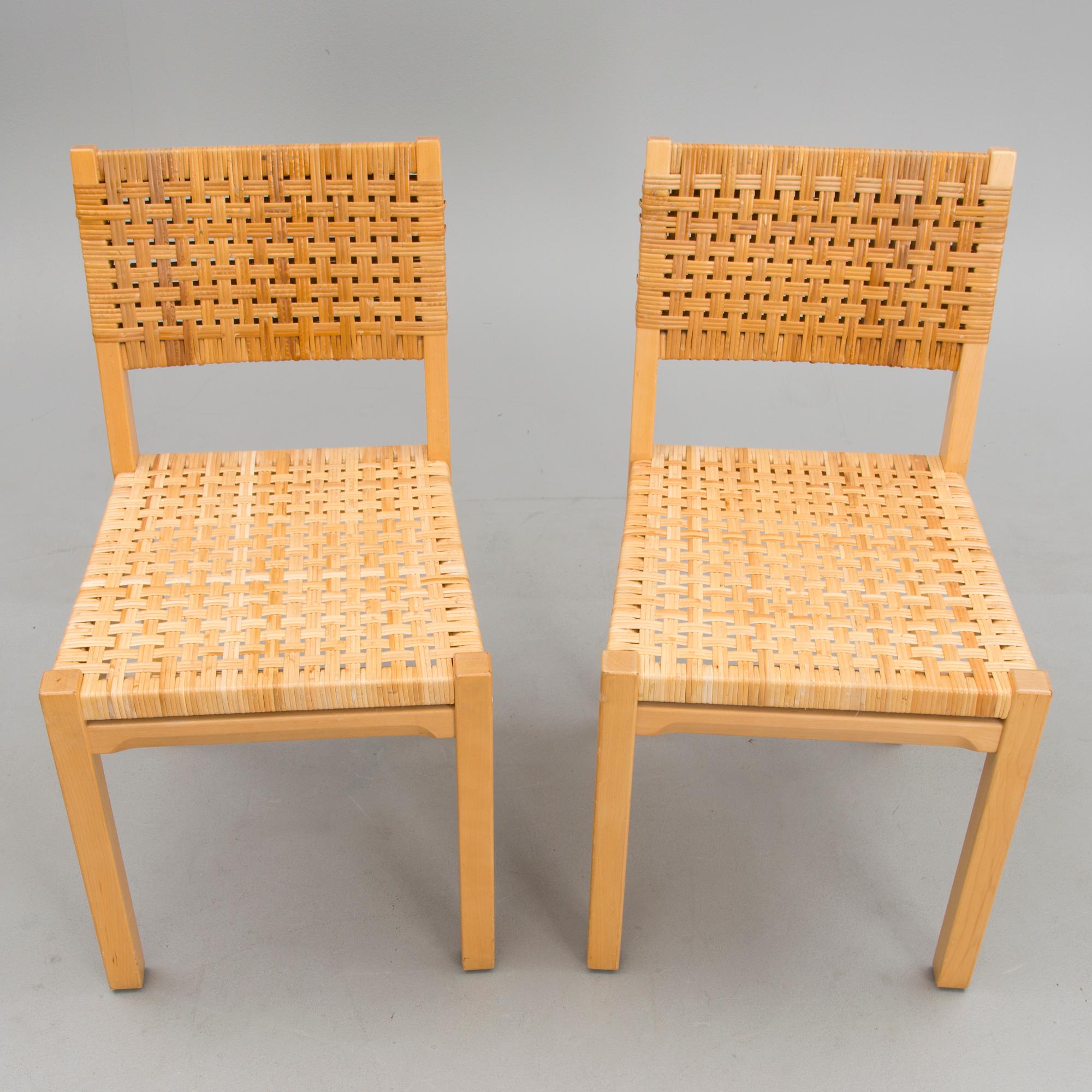 AINO AALTO, stolar, modell 615, Artek, 1980-tal.