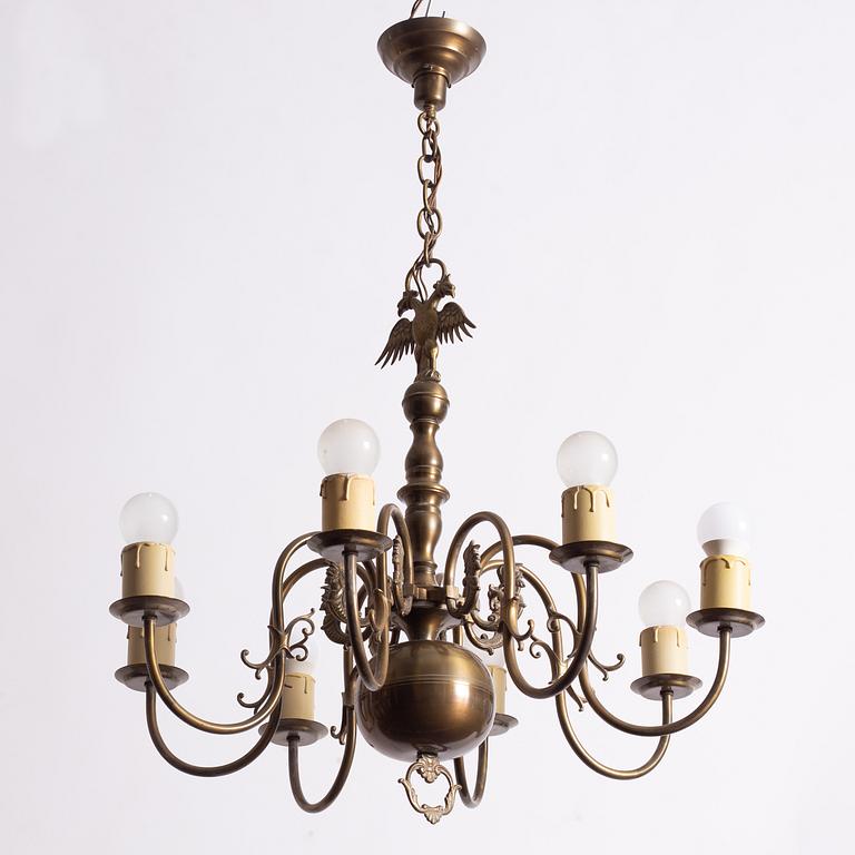 Ceiling lamp, Baroque style, first half of the 20th Century.