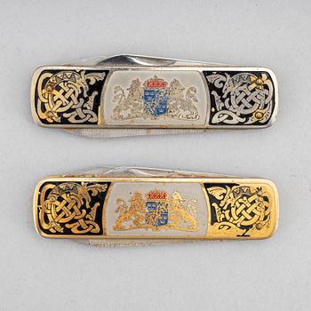 A collection of items from The Swedish America Line.