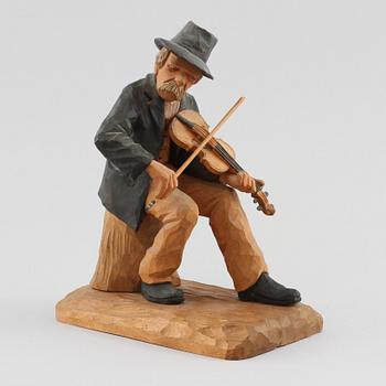 SKULPTUR, Herman Rosell, trä, signerad och daterad 1957.