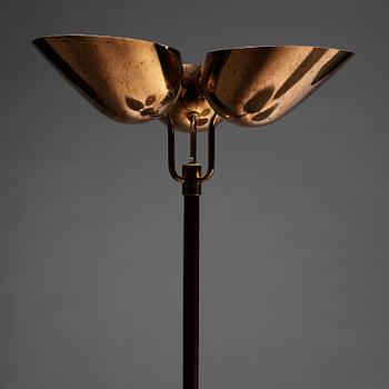 Carl-Axel Acking, a rare model "2645" floor lamp, Bröderna Malmströms metallvarufabrik, Sweden 1940-50s.