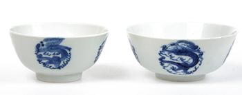 SKÅLAR, 4 st, porslin, Kina. 1800-tal.