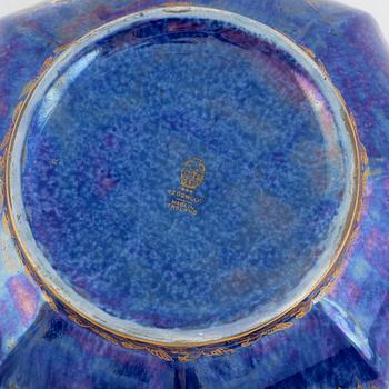 Daisy Makeig Jones, a 'Hummingbird' lustre octagonal bowl, 20th century.