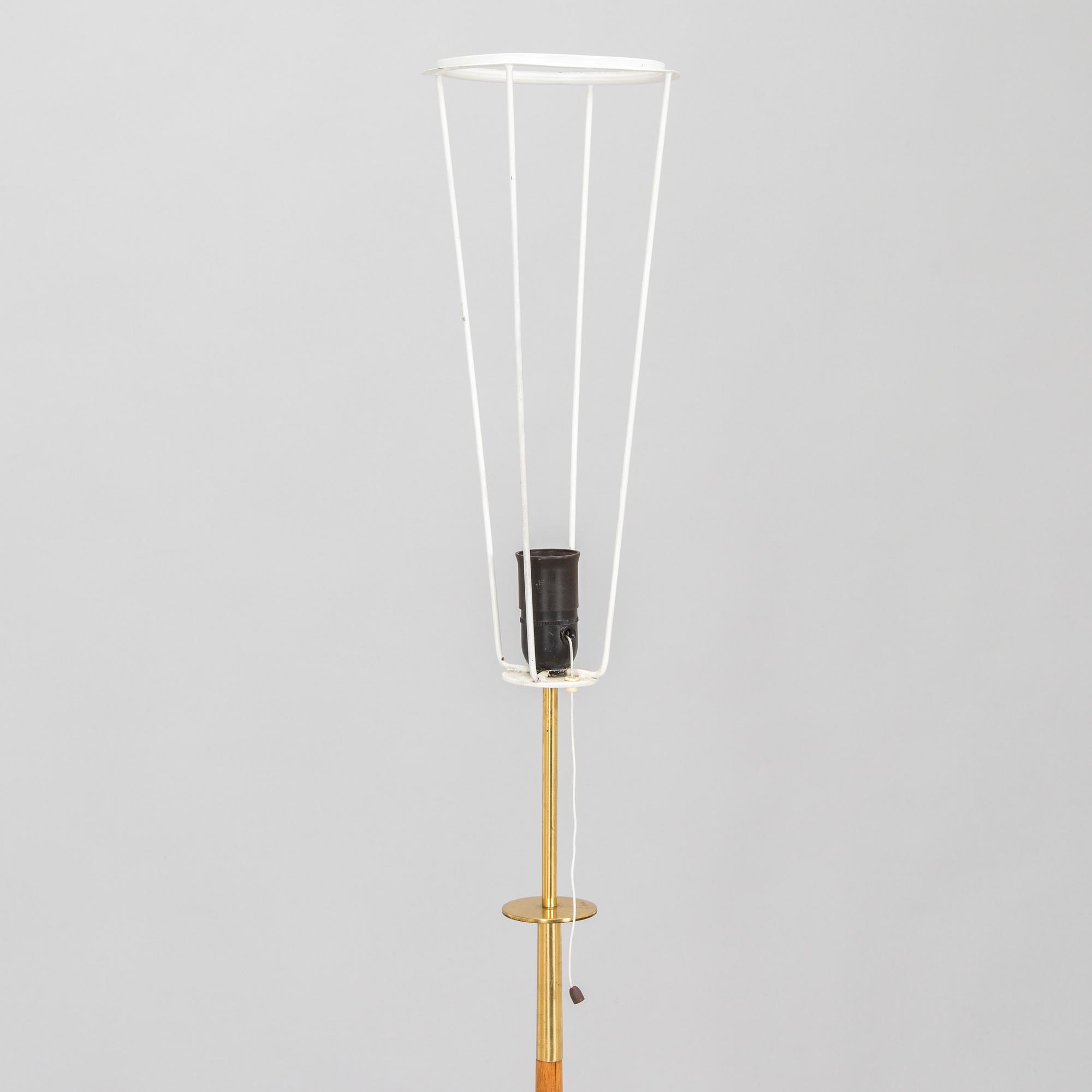 A mid-20th century floor lamp for Idman.