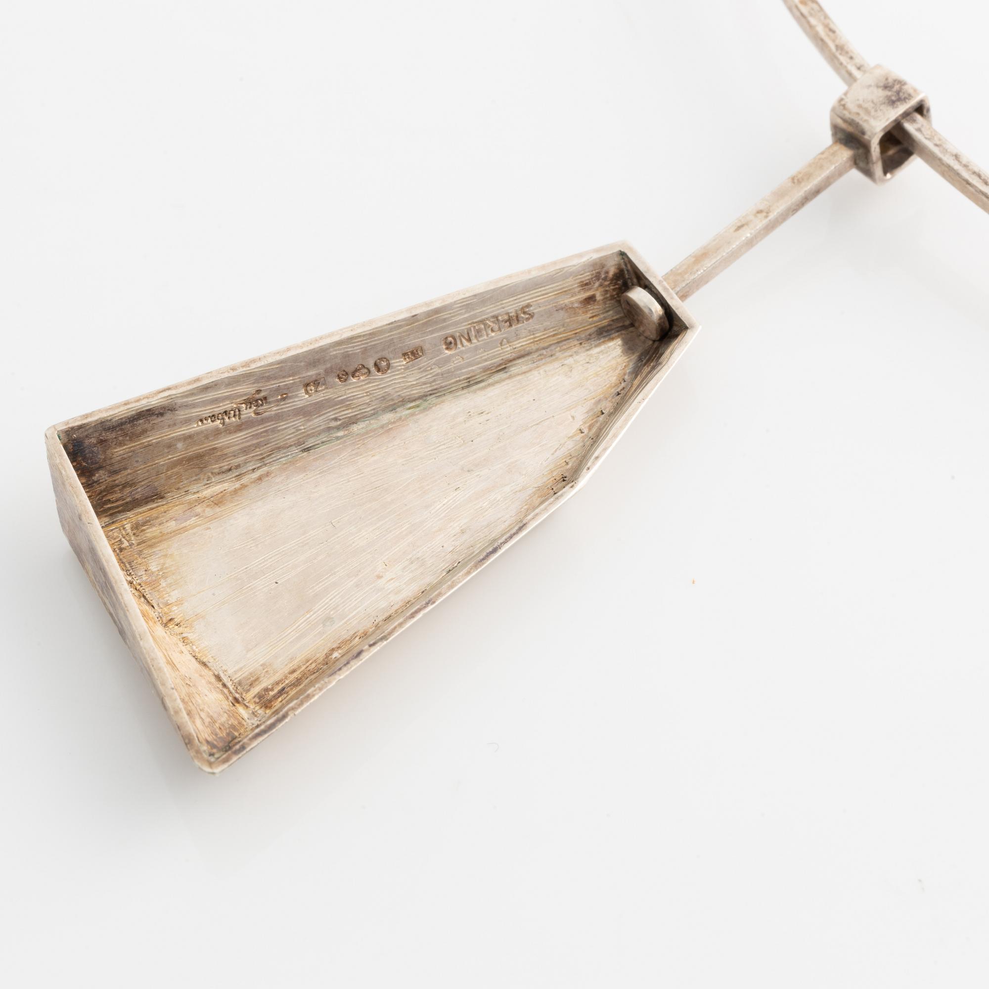 Rey Urban, Necklace, silver, with pendant.