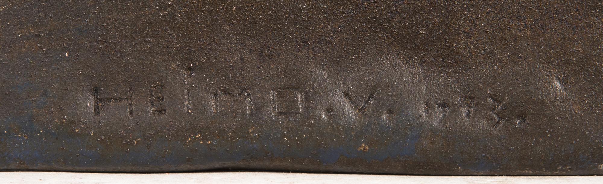 HEIMO VIROLAINEN, relief, iron, signed and dated 1973.