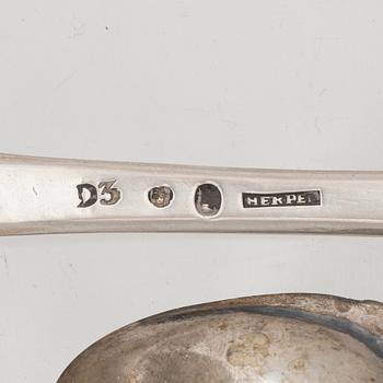 Cutlery, 9 pieces, silver, 19th-20th century.