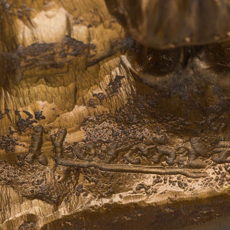 SKULPTUR, brons, otydligt signerad L Lorentz?.