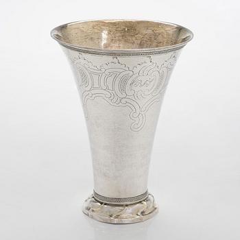 Petter Eneroth, bägare, silver, Stockholm 1778.