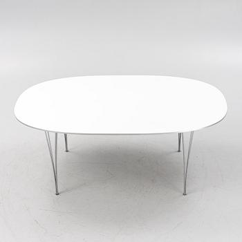 Bruno Mathsson & Piet Hein, a 'Super Elliptical' dining table from Fritz Hansen, Denmark.