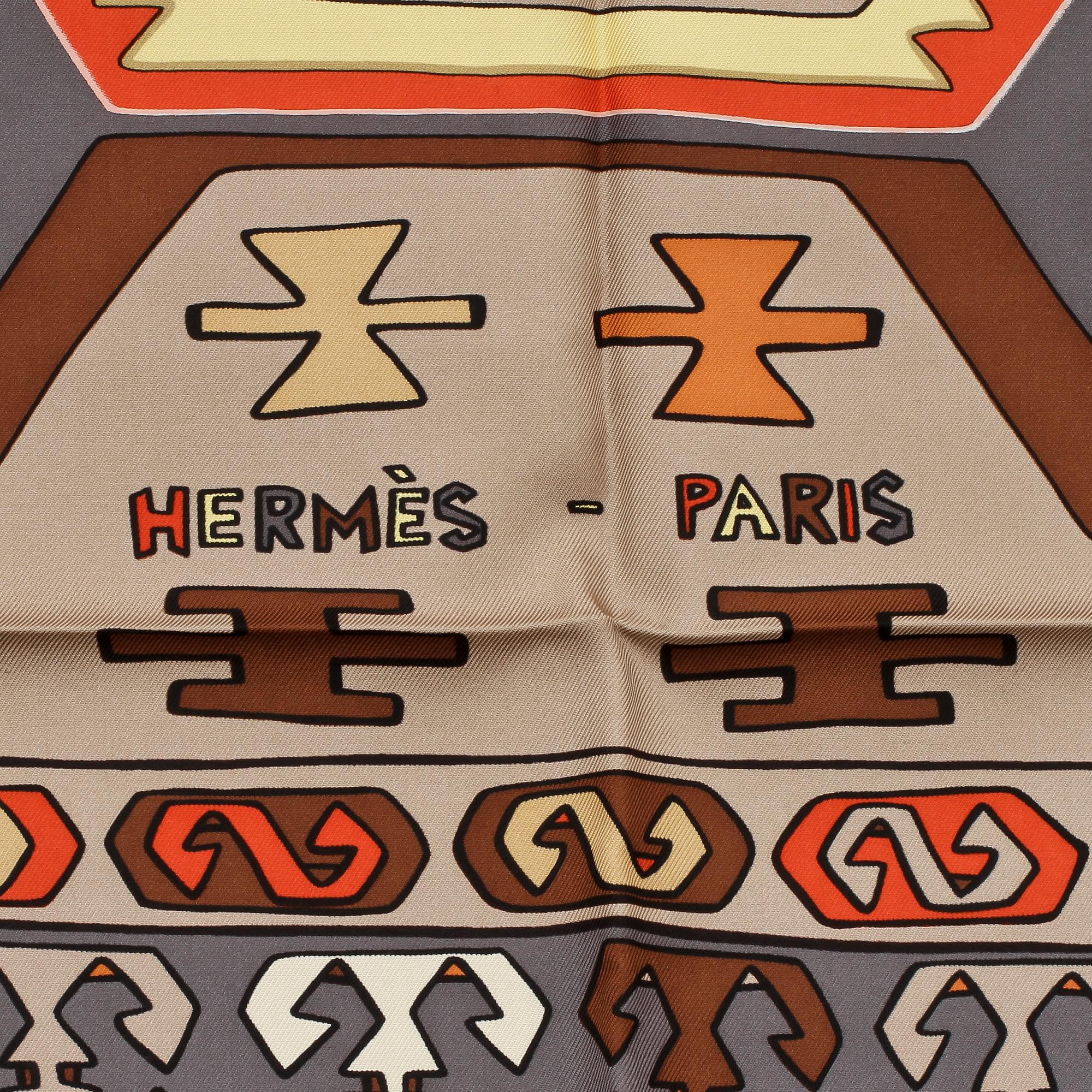 SCARF, siden, "Kilim", design Dimitri Rybaltchenko, Hermès, Paris.