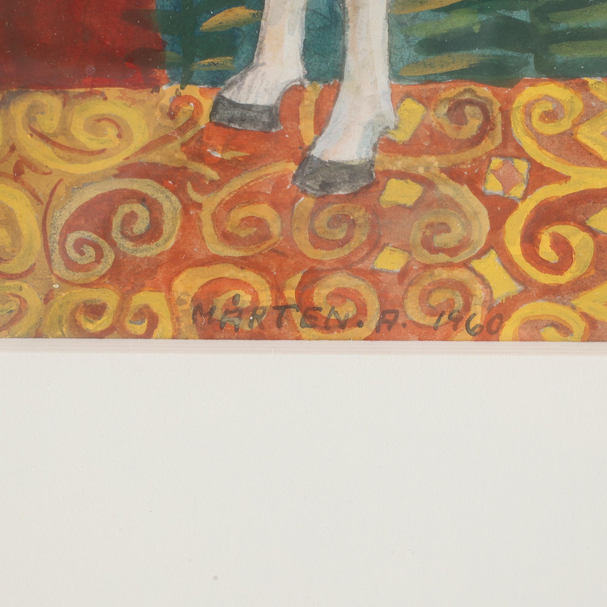 MÅRTEN ANDERSSON, Gouache, signerad och daterad 1960.
