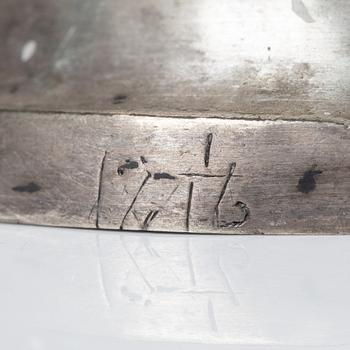 Candelsticks, a pair, silver, Sweden 1795.