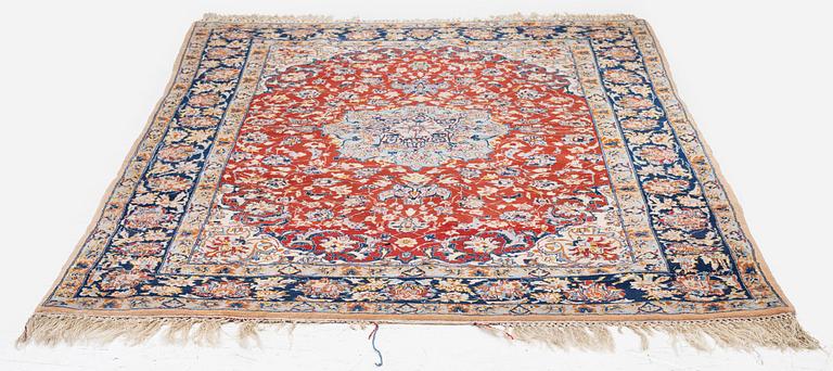 A semi-antique Isfahan rug, Central Persia, c. 160 x 105 cm.