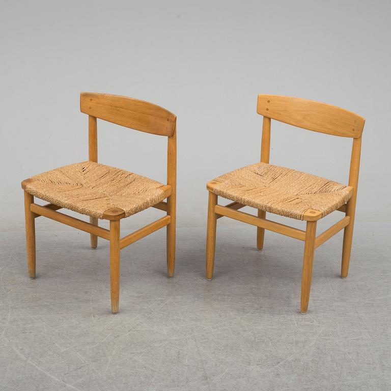 A set of six chairs and a dining table 'Øresund' by Børge Mogensen, Karl Andersson & Söner, Huskvarna, Sweden.