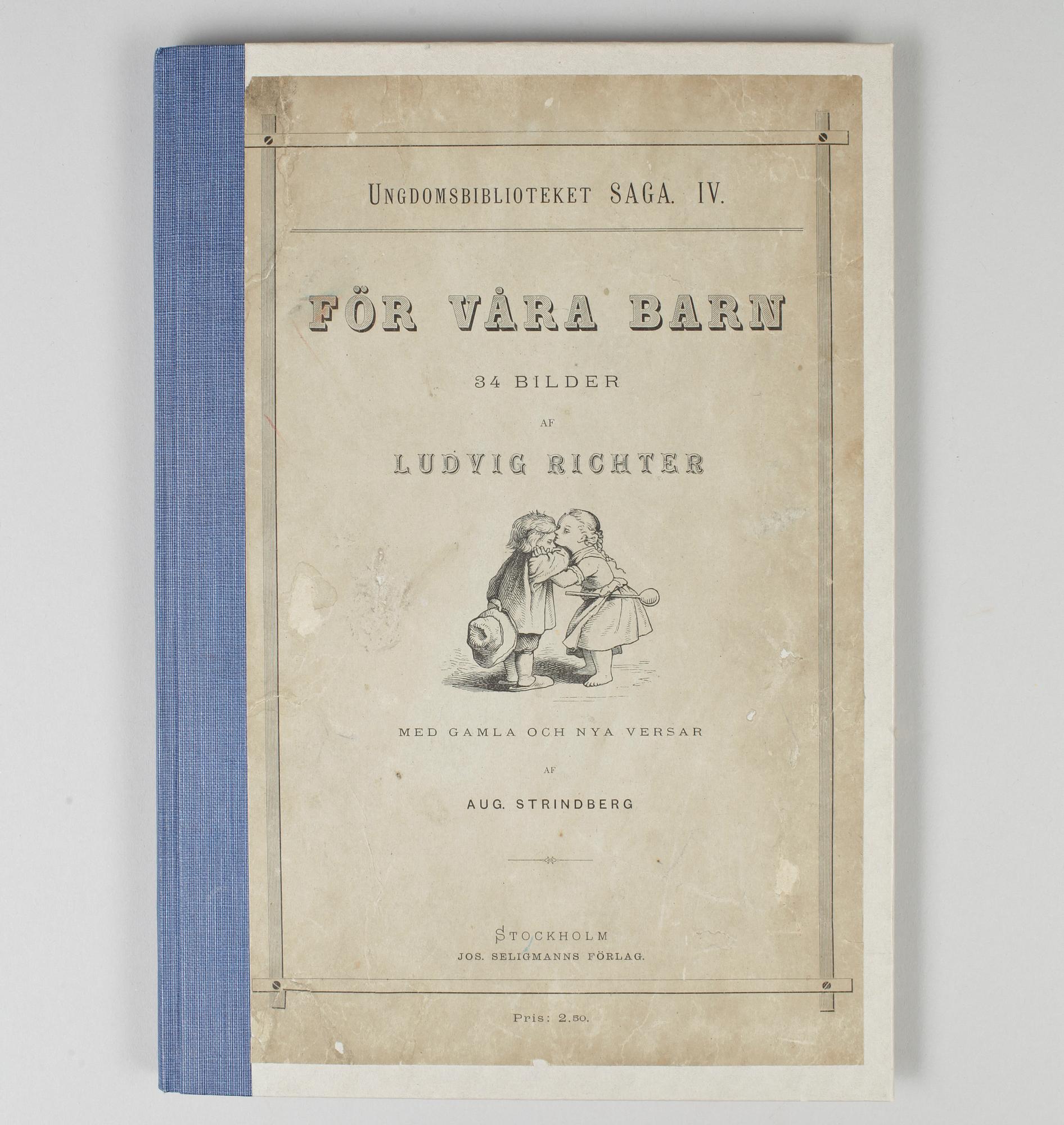 BOK, "För våra barn" August Strindberg och Ludvig Richter, Stockholm 1876.