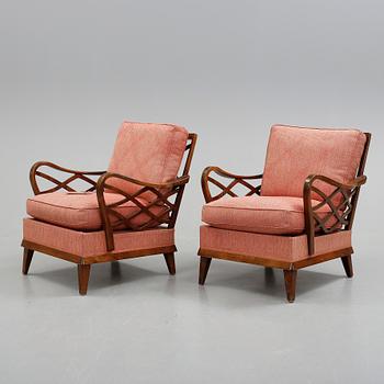 FÅTÖLJER, 2 ST. Bodafors, 1940-tal.