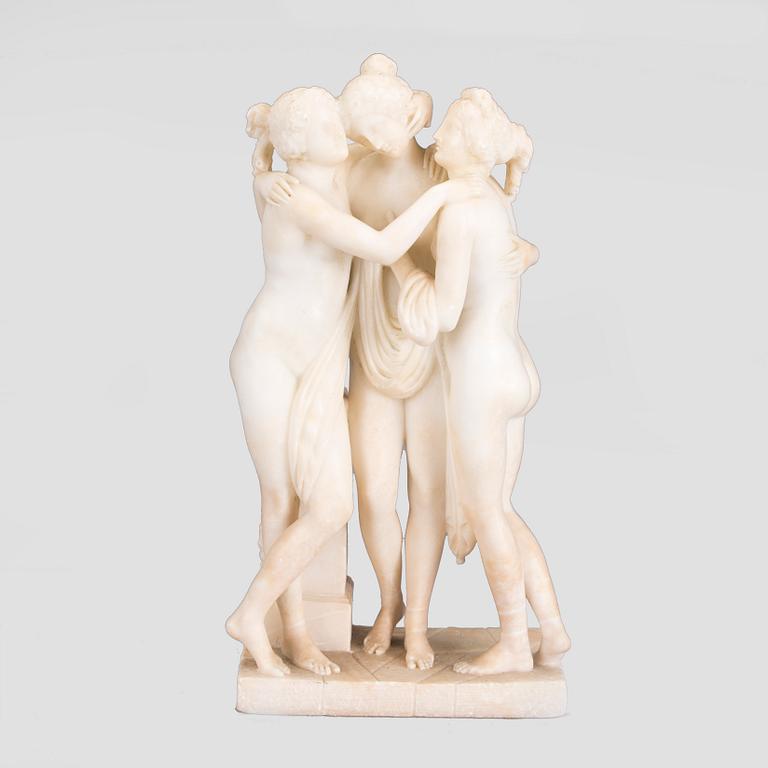 FIGURIN, alabaster, 1900-luvun alku.