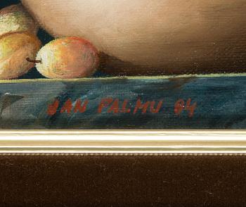 Jan Palmu, olja på pannå, signerad och daterad 84.