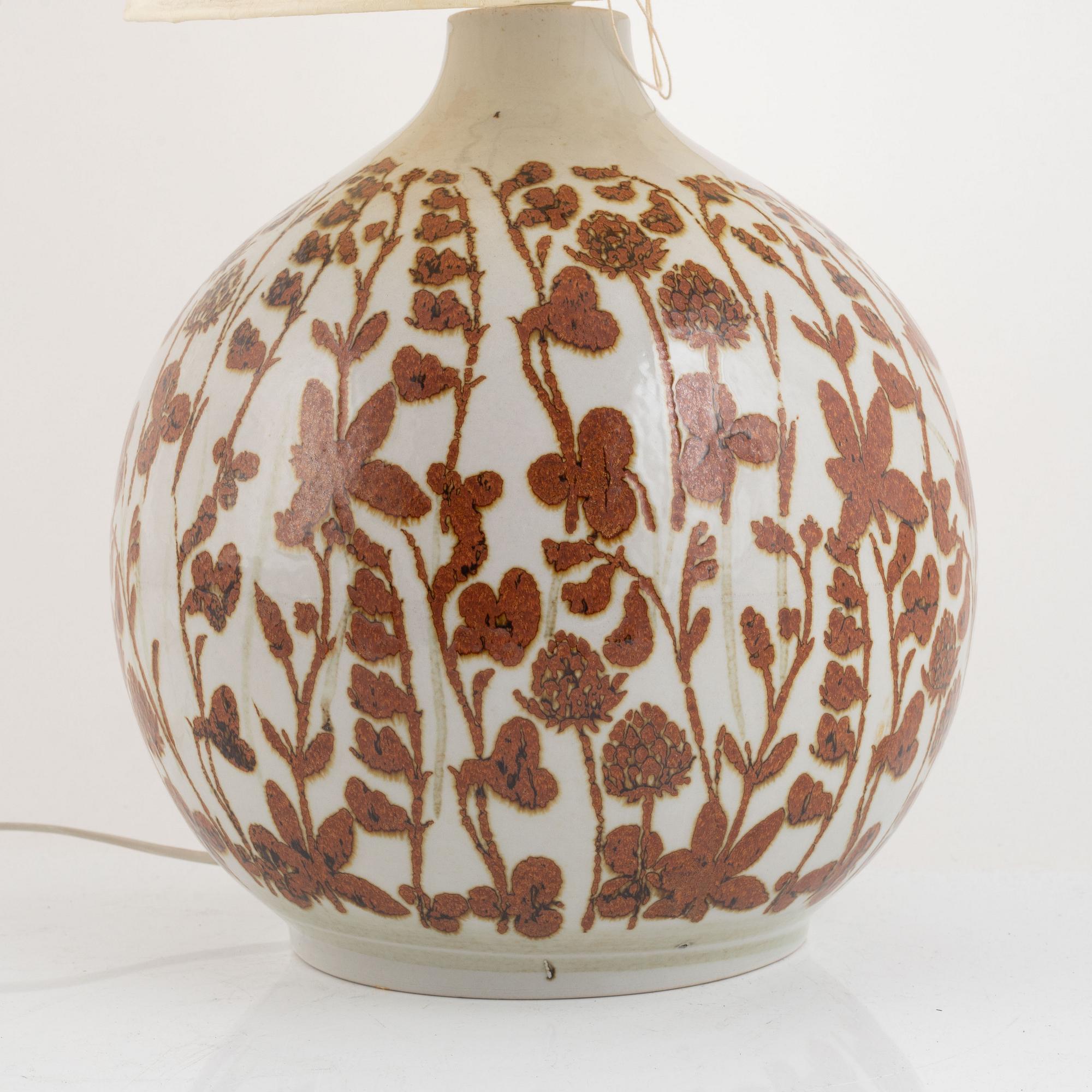 Carl-Harry Stålhane och Kent Eriksson, bordslampa, stengods, Designhuset.