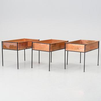 A pair of 20th century flower boxes from Gnosjö Konstsmide.